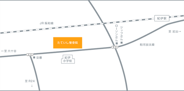 アクセス紀伊駅付近の地図